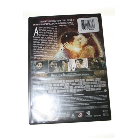 BEAUTIFUL CREATURES DVD,ALDEN EHRENREICH, ALICE ENGLERI LIKE NEW - Picture 2 of 2
